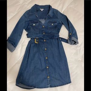 Guess Jean 3/4 sleeve dress with belt